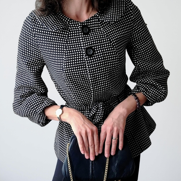 Willi Smith Jackets & Blazers - Black and White Women's Jacket